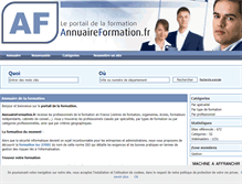 Tablet Screenshot of annuaireformation.fr